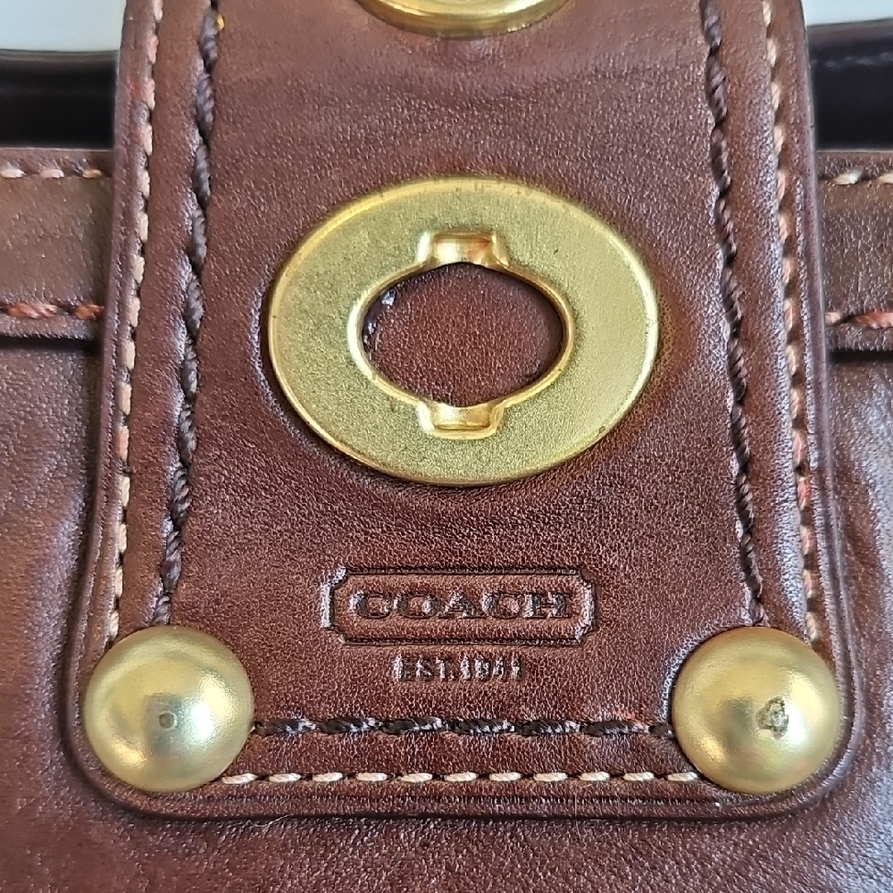 Coach 2009 Lily Legacy Turnlock Shoulder Bag Handbag Brown - Picture 10 of 16